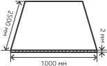 Лист нержавеющий  2х1000х2500 мм.  AISI 321 (08Х18Н10Т) холоднокатаный,  матовый