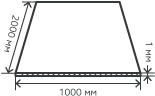 Лист нержавеющий  1х1000х2000 мм.  AISI 304 (08Х18Н10) холоднокатаный,  шлифованный