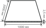 Лист нержавеющий  2,5х1000х2000 мм.  AISI 321 (08Х18Н10Т) холоднокатаный,  матовый