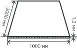 Лист нержавеющий  1,2х1000х2000 мм.  AISI 304 (08Х18Н10) холоднокатаный,  шлифованный